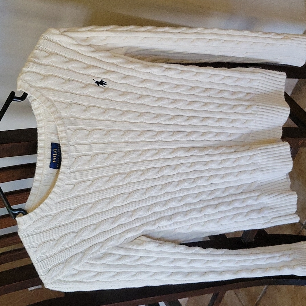 Young woman's Ralph Lauren sweater